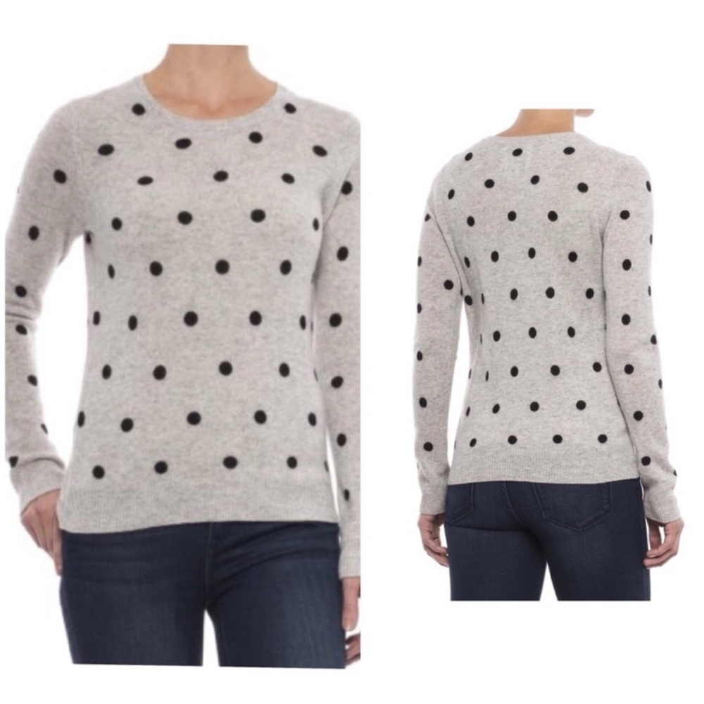 Cynthia Rowley Cashmere Polka Dot Sweater size M